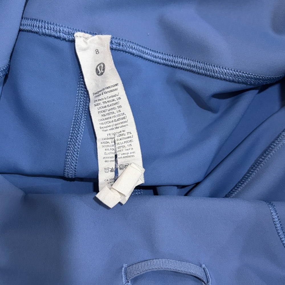 Lululemon Wunder Train High-Rise Short 6" in Oasis Blue - Picture 6 of 11